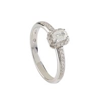 Anello Damiani Donna MINOU FULL PAVE' FORM in Oro bianco Diamante 0.46 Ct 20091064 - 20091064